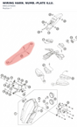 Diagram preview: WIRING HARN. NUMB.-PLATE ILLU. (69011076000)