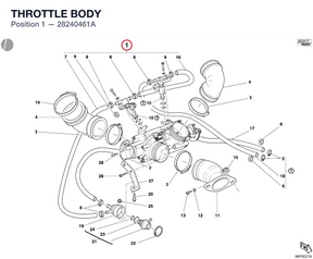 THROTTLE BODY 28240461A diagram position