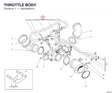 THROTTLE BODY 28240681A diagram position