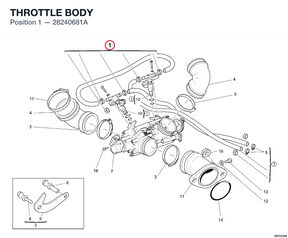 THROTTLE BODY 28240681A diagram position