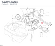 THROTTLE BODY 28240731A diagram position