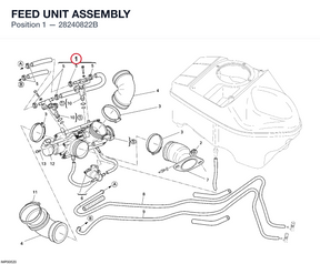 FEED UNIT ASSEMBLY 28240822B diagram position