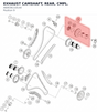 Diagram preview: EXHAUST CAMSHAFT, REAR, CMPL. (A60036110144)
