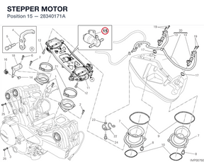 STEPPER MOTOR 28340171A diagram position
