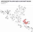 Diagram preview: ADV250STEP PILLION LHJG113108 MATT BLACK (95703048000C1)