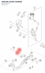 Diagram preview: SPACER LEVER CHANGE (A60313050010)