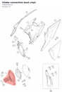 Diagram preview: Intake connection boot cmpl. (79406226133)