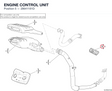 ENGINE CONTROL UNIT 28641181D diagram position