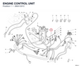 ENGINE CONTROL UNIT 28641321C diagram position