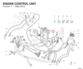 ENGINE CONTROL UNIT 28641321C diagram position
