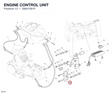 ENGINE CONTROL UNIT 28641561F diagram position