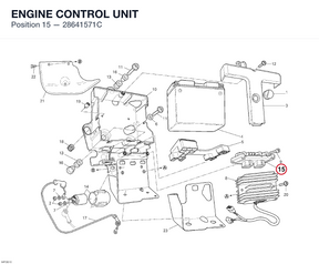 ENGINE CONTROL UNIT 28641571C diagram position