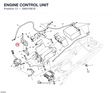 ENGINE CONTROL UNIT 28641861E diagram position