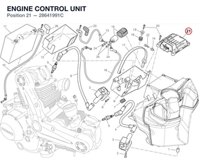 ENGINE CONTROL UNIT 28641991C diagram position