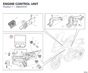 ENGINE CONTROL UNIT 28642101E diagram position
