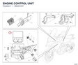 ENGINE CONTROL UNIT 28642101F diagram position