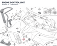 ENGINE CONTROL UNIT 28642421A diagram position