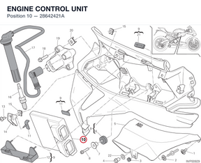 ENGINE CONTROL UNIT 28642421A diagram position