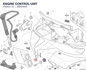 ENGINE CONTROL UNIT 28642461E diagram position