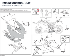 ENGINE CONTROL UNIT 28642511C diagram position