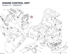 ENGINE CONTROL UNIT 28642531C diagram position