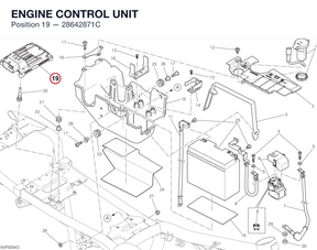 ENGINE CONTROL UNIT 28642871C diagram position