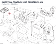 INJECTION CONTROL UNIT DERATED 35 KW 28642881A diagram position
