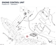 ENGINE CONTROL UNIT 28642891L diagram position