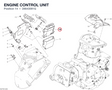 ENGINE CONTROL UNIT 28643091G diagram position