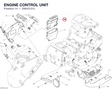 ENGINE CONTROL UNIT 28643131L diagram position