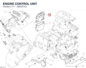 ENGINE CONTROL UNIT 28643131L diagram position