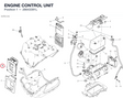 ENGINE CONTROL UNIT 28643391L diagram position