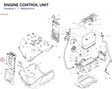 ENGINE CONTROL UNIT 28643441A diagram position