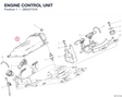 ENGINE CONTROL UNIT 28643731N diagram position