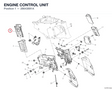 ENGINE CONTROL UNIT 28643891A diagram position
