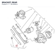 BRACKET, REAR