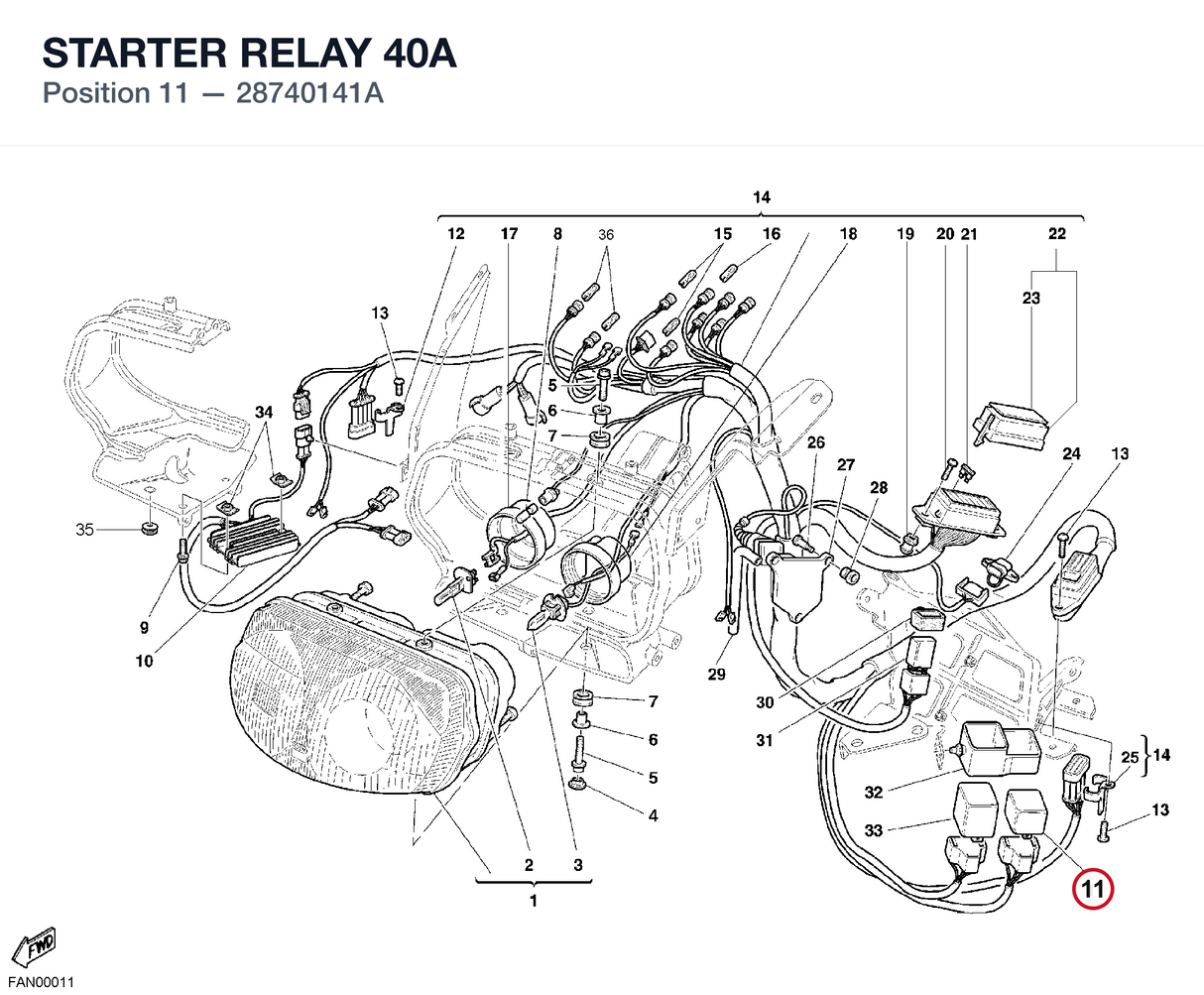 STARTER RELAY 40A