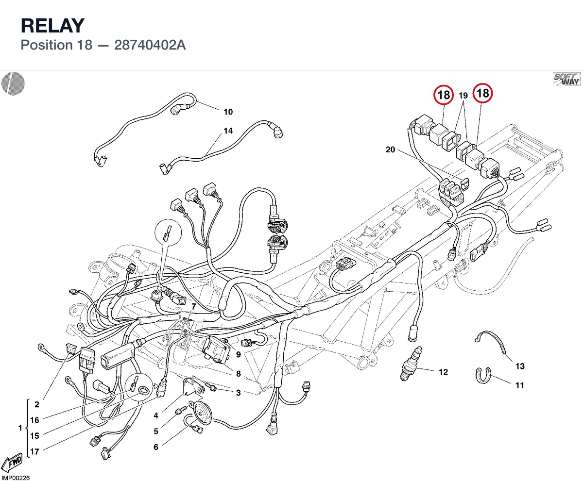 RELAY 28740402A diagram position