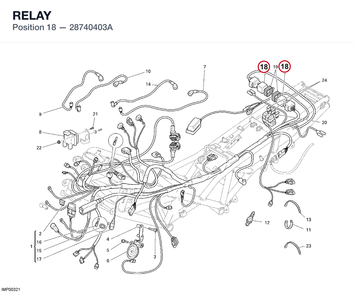 RELAY 28740403A diagram position