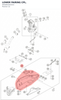 Diagram preview: LOWER FAIRING CPL. (9050802003333)
