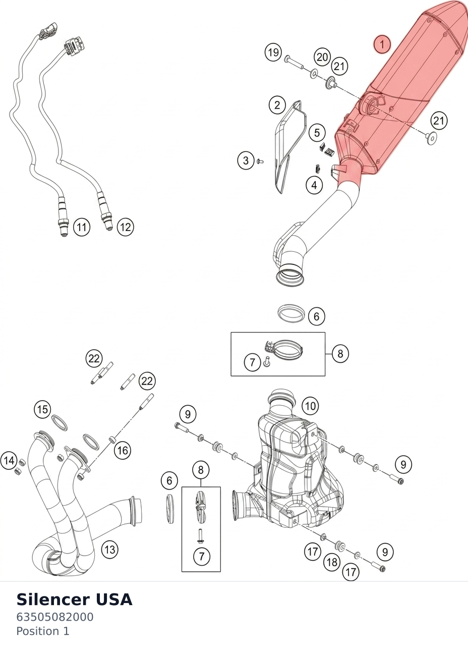 Diagram preview: Silencer USA (63505082000)