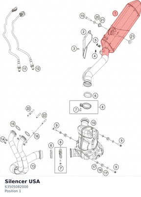 Diagram preview: Silencer USA (63505082000)