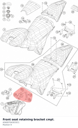 Diagram preview: Front seat retaining bracket cmpl. (A56007043033C1)