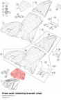 Diagram preview: Front seat retaining bracket cmpl. (A56007043033C1)