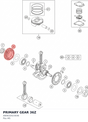 Diagram preview: PRIMARY GEAR 36Z (A60632023036)