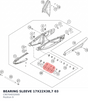 Diagram preview: BEARING SLEEVE 17X22X38,7   03 (C90704032000)