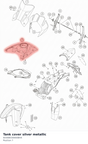 Diagram preview: Tank cover silver metallic (60308030000BHA)