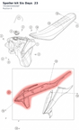 Diagram preview: Spoiler kit Six Days  23 (79108054000ABF)