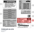 Diagram preview: TYPEPLATE EU KTM (LI21-619-2A)