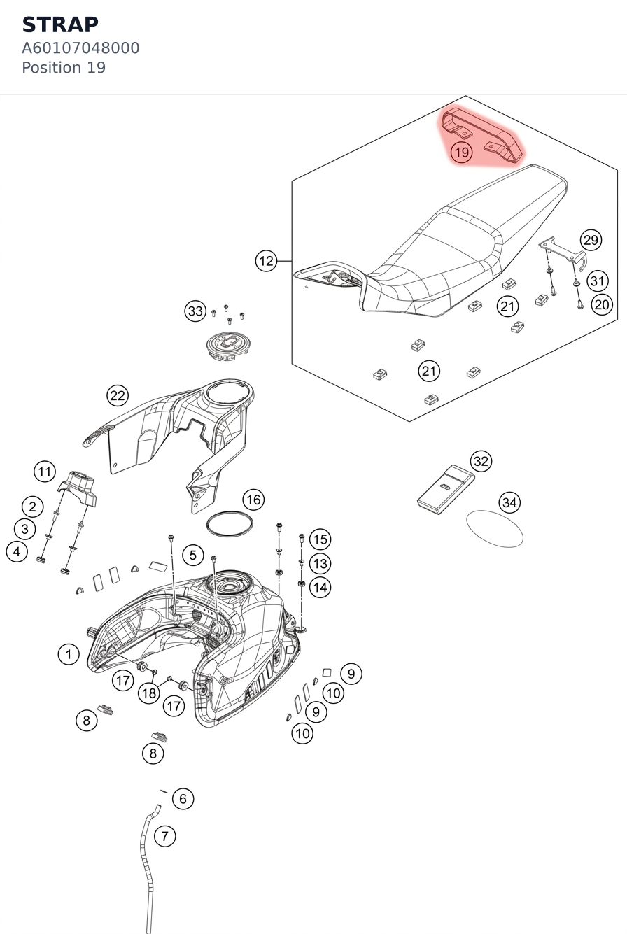 Diagram preview: STRAP (A60107048000)
